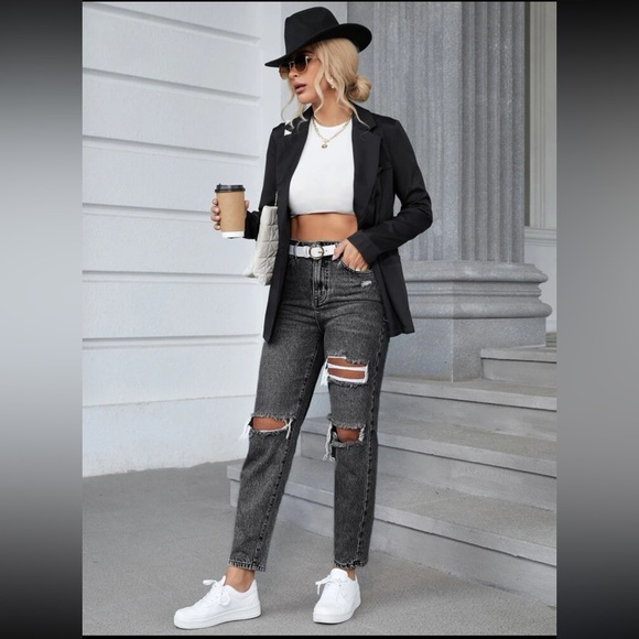 NWOT dark grey jeans - Picture 6 of 8